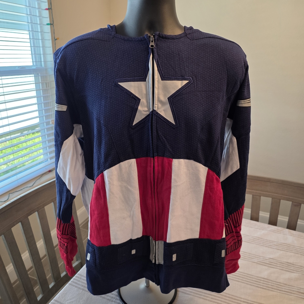 Marvel Captain America Hoodie - Red, White, Blue